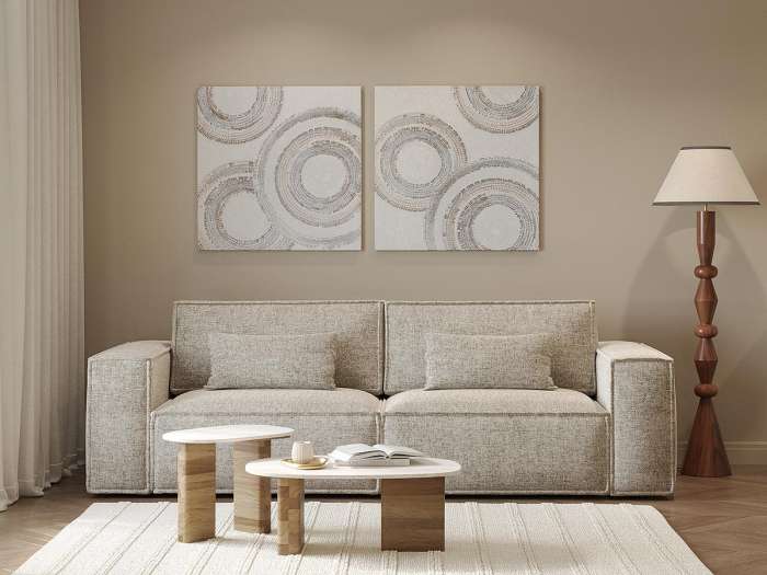 Столик приставной torhill, 38x35 см, бежевый/мрамор Bergenson Bjorn BB0000862