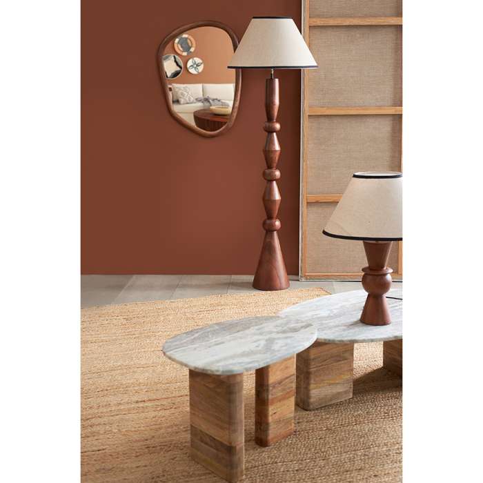 Столик приставной torhill, 38x35 см, бежевый/мрамор Bergenson Bjorn BB0000862