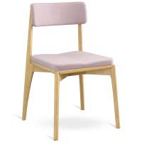 Стул aska, рогожка, ясень/розовый LATITUDE ASKCHASHBSKPK