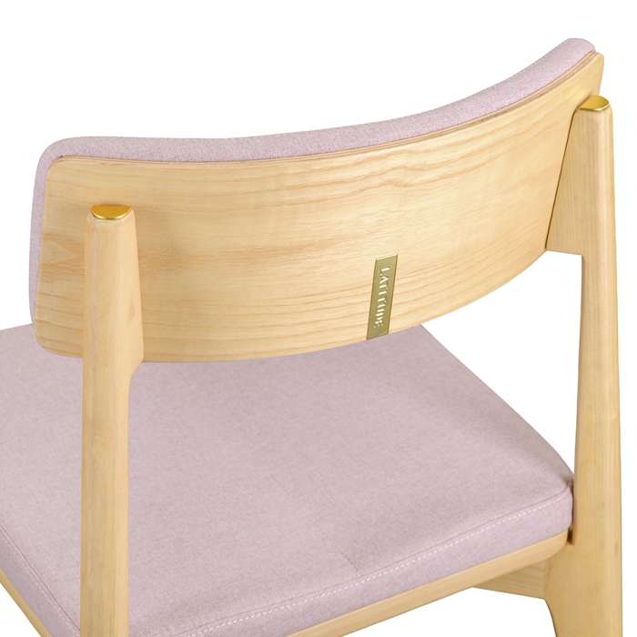 Стул aska, рогожка, ясень/розовый LATITUDE ASKCHASHBSKPK