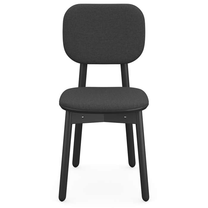 Стул с обивкой saga, рогожка, темно-серый LATITUDE SGBRDCHUPHLBSKDGR