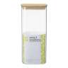 Банка для хранения прямоугольная glass bamboo, 2 л Smart Solutions SS0000169