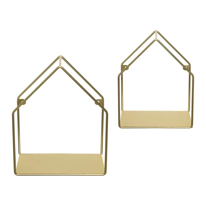 Набор полок настенных cenci, золотой, 2 шт. Bergenson Bjorn AK-BESH-CEGO