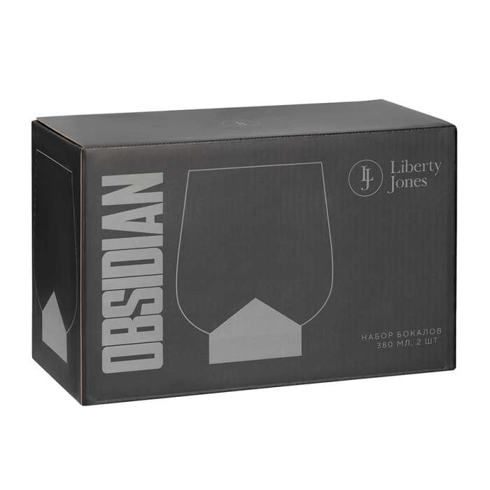 Набор бокалов obsidian, 380 мл, 2 шт. Liberty Jones LJ0000439