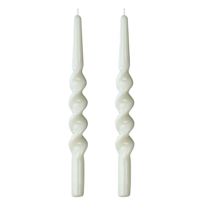 Набор из двух свечей светло-серого цвета из коллекции essential, 35 см Tkano TK25-CND0002