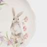 Тарелка закусочная, 20 см, керамика, белая, Кролик с цветами, Flower Rabbit ANNA LAFARG ANLAF-FDH-050825-2