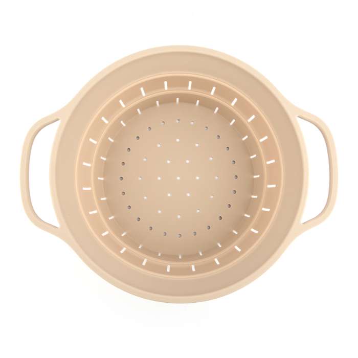 Дуршлаг складной силиконовый smart helper, D25,5 см, карамель Smart Solutions SS0000426