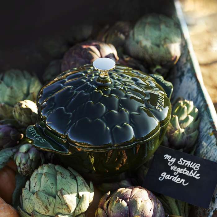 Кокот "Артишок", 22 см, зеленый базилик STAUB 11152285