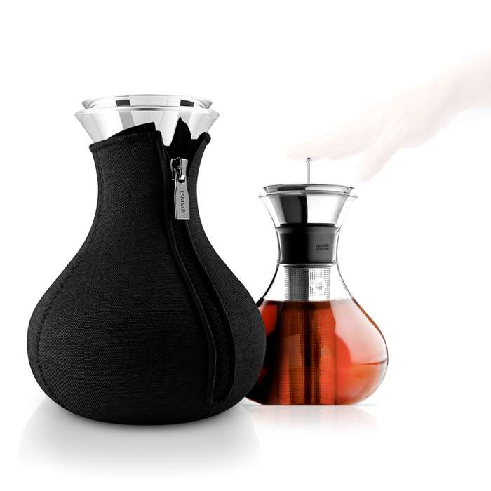 Чайник заварочный tea maker в неопреновом текстурном чехле, 1 л, черный  567489