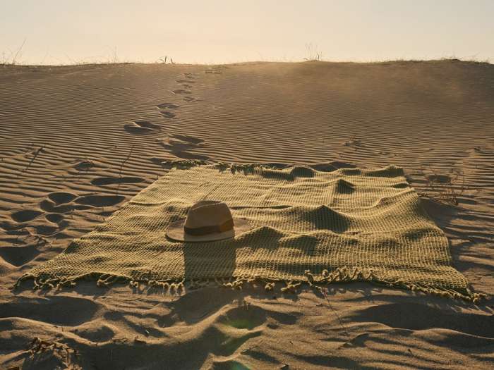 Плед из шерсти травянисто-зеленого цвета из коллекции essential, 130х180 см Tkano TK23-TH0004