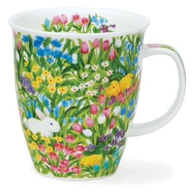 Кружка Dunoon Кролик в цветах Невис 480 мл, фарфор костяной