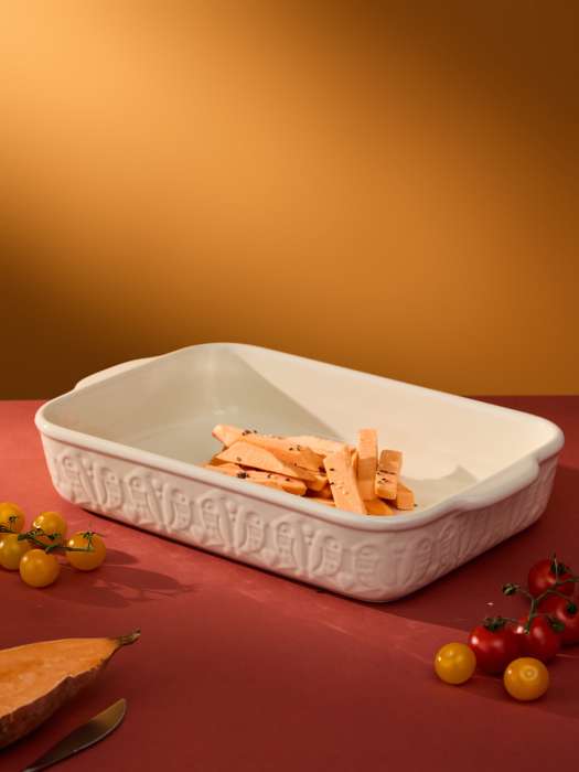 Блюдо для запекания birds of paradise, 42х27 см, кремовое Liberty Jones LJ0000132