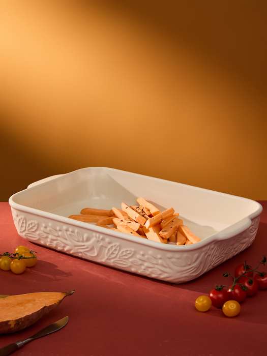 Блюдо для запекания birds of paradise, 42х27 см, кремовое Liberty Jones LJ0000132