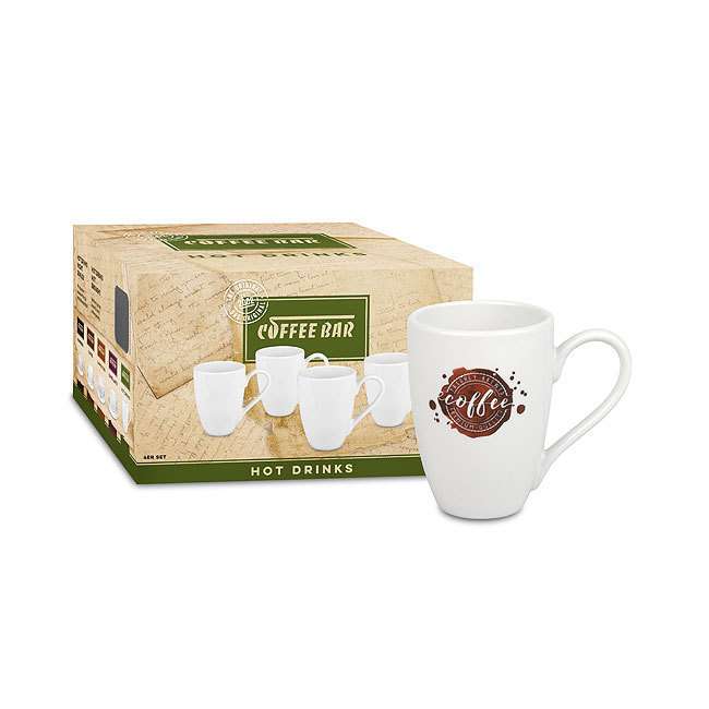 Набор из 4 кружек "Брызги кофе" KONITZ 17 5 009 2034