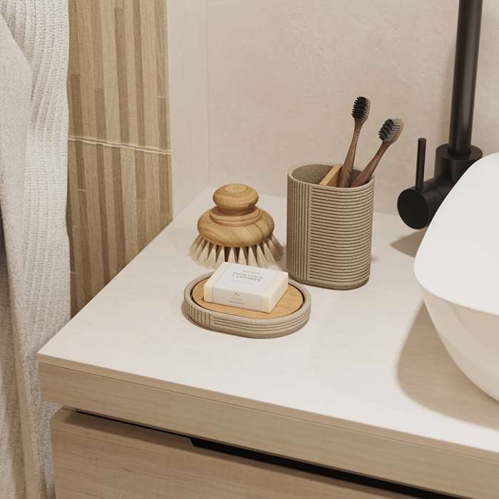 Стакан для зубных щеток dune, песочный Bergenson Bjorn Bath BB0000949