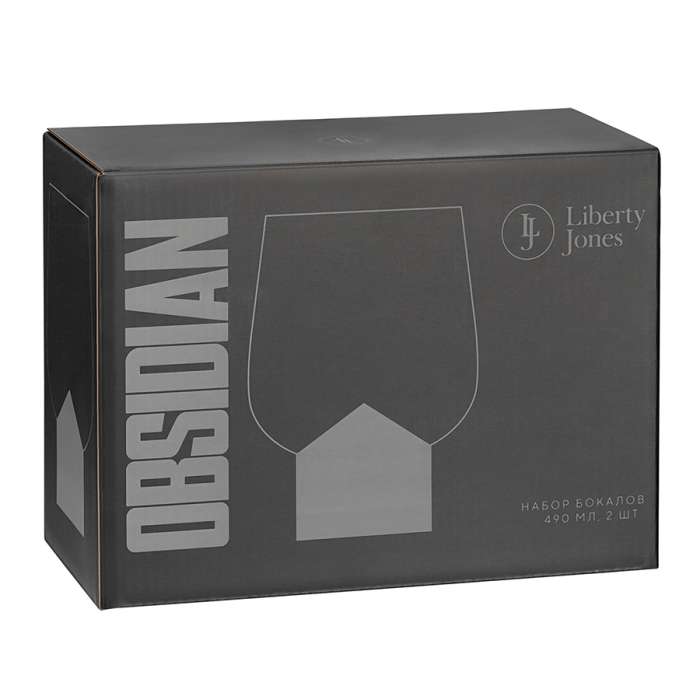 Набор бокалов obsidian, 490 мл, 2 шт. Liberty Jones LJ0000438