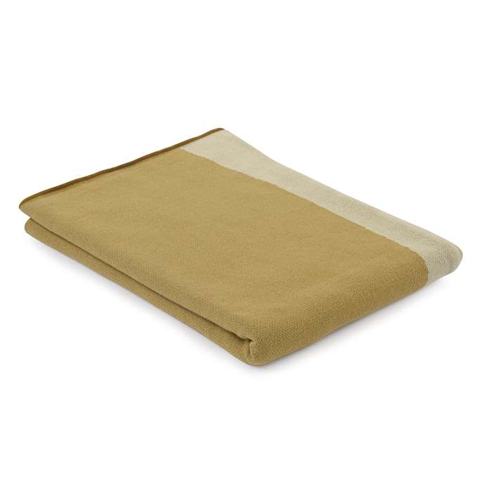 Плед из хлопка с рисунком Rice plantation из коллекции Terra, 130х180 см TKANO TK22-TH0003