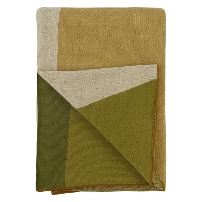 Плед из хлопка с рисунком Rice plantation из коллекции Terra, 130х180 см TKANO TK22-TH0003