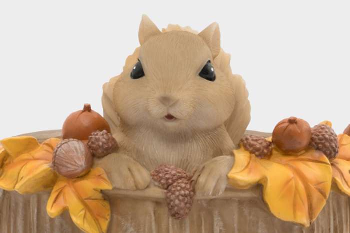 Конфетница, 17х14 см, полирезин, коричневая, Белка, Autumn forest ANNA LAFARG ANLAF-1