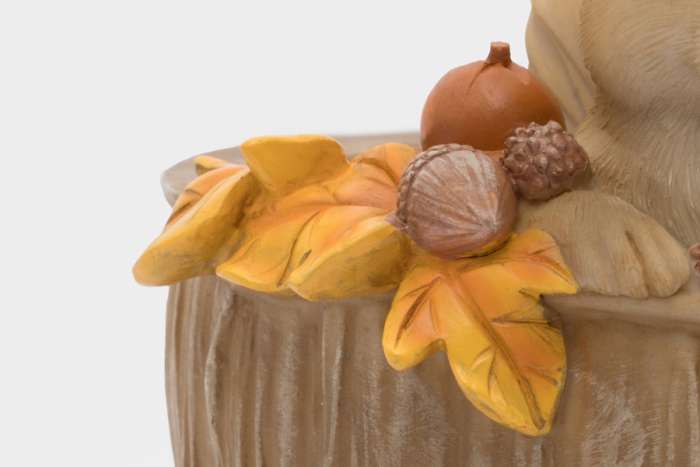 Конфетница, 17х14 см, полирезин, коричневая, Белка, Autumn forest ANNA LAFARG ANLAF-1