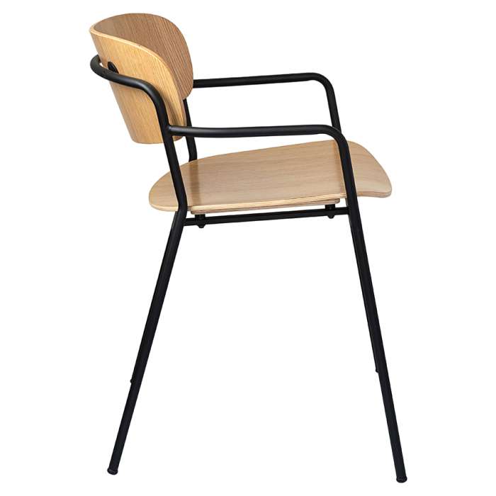 Стул с подлокотниками torfrid, светлый орех Bergenson Bjorn BB0001041