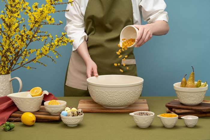 Миска для смешивания Birds of Paradise, 2,6 л, кремовая LIBERTY JONES CZ-LJ-MBW-CR-2.6