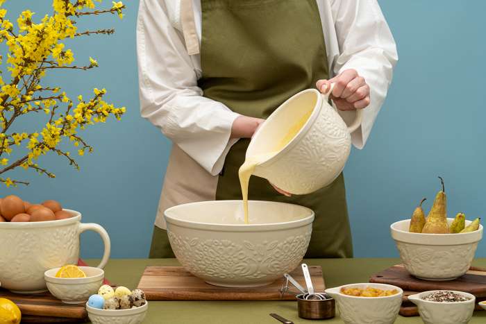 Миска для смешивания Birds of Paradise, 2,6 л, кремовая LIBERTY JONES CZ-LJ-MBW-CR-2.6