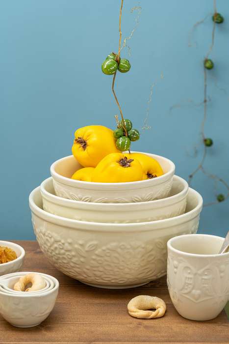 Миска для смешивания Birds of Paradise, 2,6 л, кремовая LIBERTY JONES CZ-LJ-MBW-CR-2.6