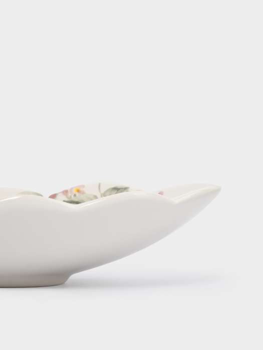 Блюдо, 31х18 см, керамика, овальное, белое, Кролик с цветами, Flower Rabbit ANNA LAFARG ANLAF-FDH-050825-3
