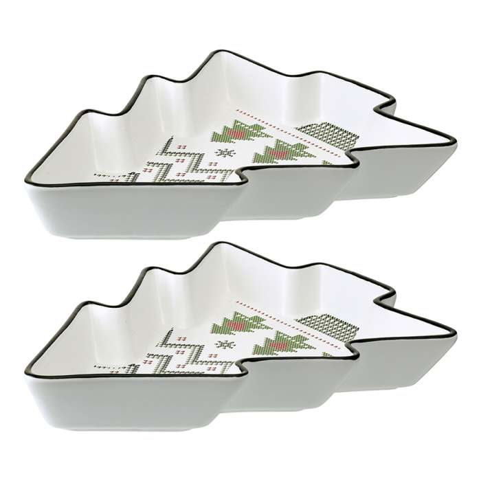 Набор из двух сервировочных тарелок Sweet Memories из коллекции New Year Essential TKANO TK24-NY_SRV0002