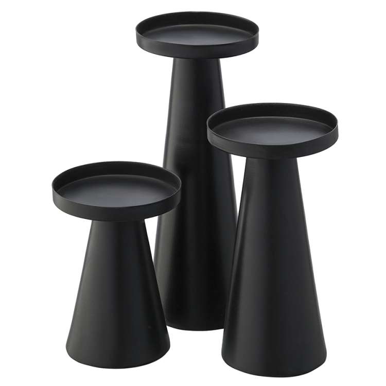 Набор подсвечников fyr, черные, 3 шт. Bergenson Bjorn BB0000140