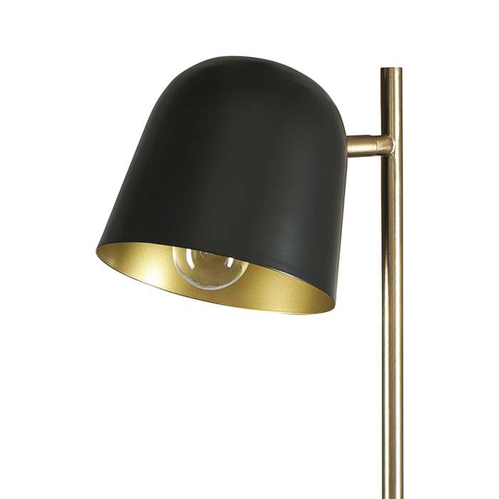 Торшер enkel kopp,142 см, черный/золотистый Bergenson Bjorn BB0000414