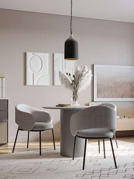 Стул coastal, букле, дымчато-серый Bergenson Bjorn BB0000833