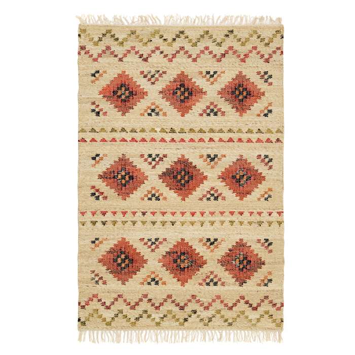 Ковер из шерсти по мотивам башкирских орнаментов из коллекции cultural heritage, 120х180 см Tkano TK24-DR0017