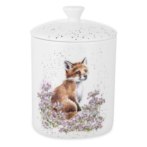 Банка для хранения с крышкой Royal Worcester Забавная фауна Лиса 14х10 см, фарфор костяной