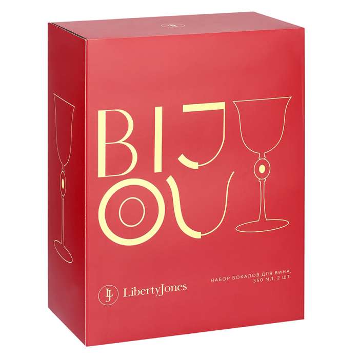 Набор бокалов для вина bijou, 350 мл, 2 шт. Liberty Jones LJ0000436
