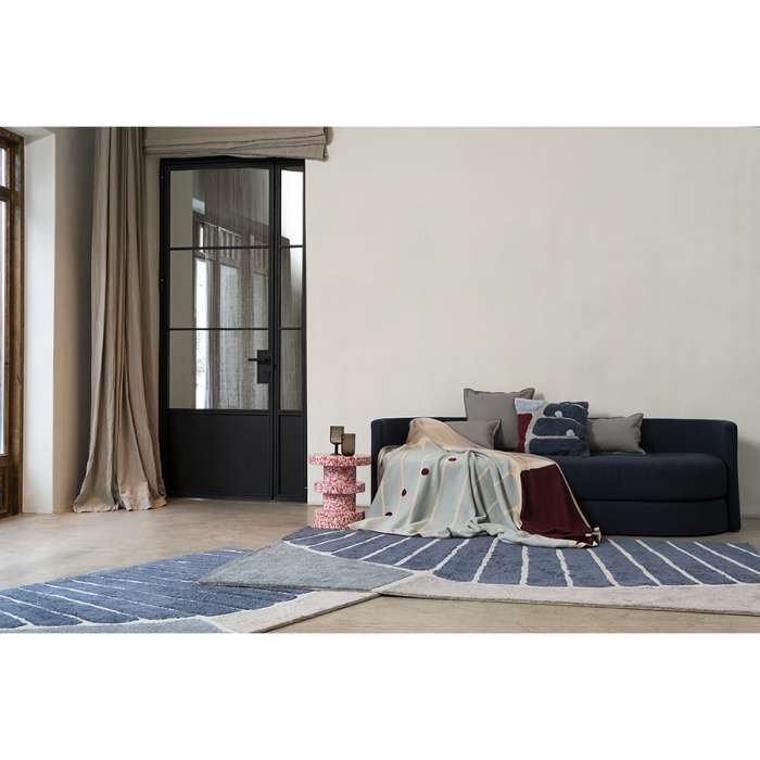 Плед из хлопка с рисунком Tea plantation из коллекции Terra, 130х180 см TKANO TK22-TH0002