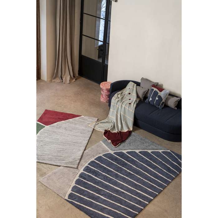 Плед из хлопка с рисунком Tea plantation из коллекции Terra, 130х180 см TKANO TK22-TH0002