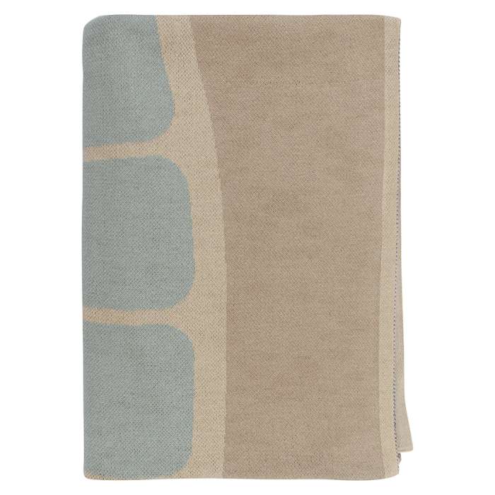 Плед из хлопка с рисунком Tea plantation из коллекции Terra, 130х180 см TKANO TK22-TH0002