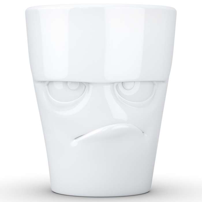 Кружка grumpy, 350 мл, белая Tassen T01.81.01