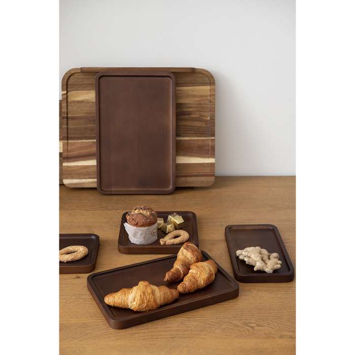 Поднос bernt, 25х14 см, орех Bergenson Bjorn TL-BB-TRRC-WBR-25-14