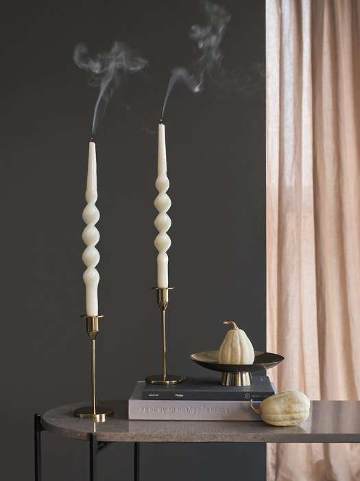 Набор из двух свечей кремового цвета из коллекции essential, 35 см Tkano TK25-CND0004