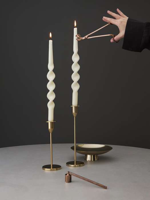 Набор из двух свечей кремового цвета из коллекции essential, 35 см Tkano TK25-CND0004