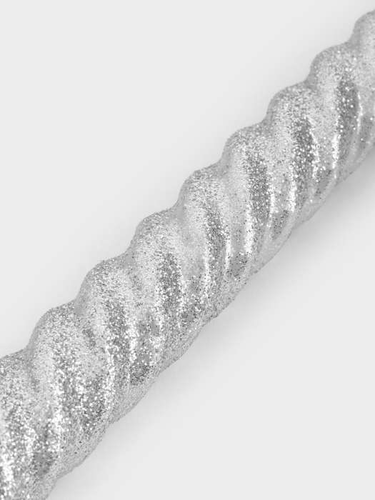 Свеча, 25 см, 2 шт, тонкая, серебристая, Rope ANNA LAFARG ANLAF-6S6614S