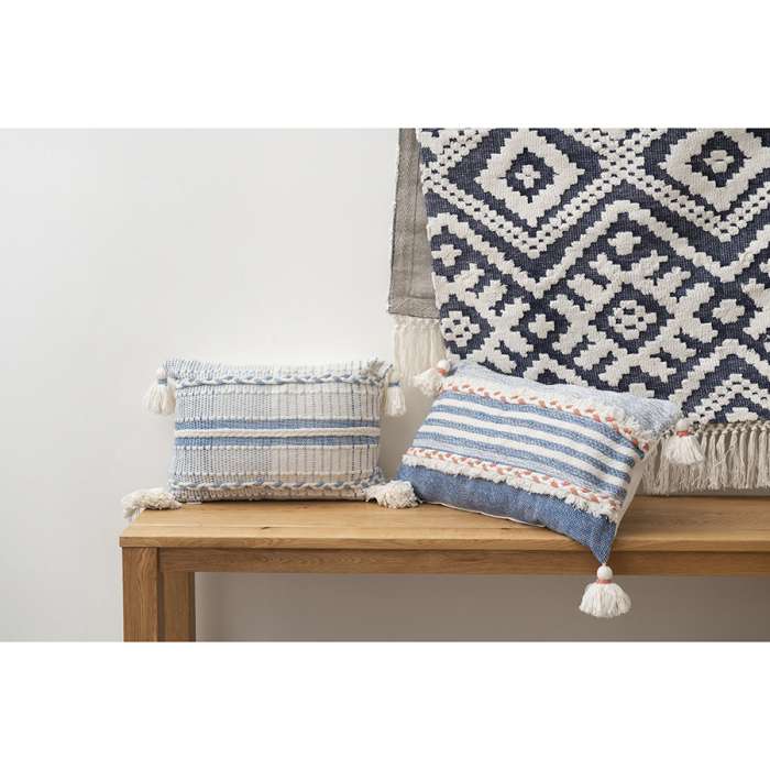 Чехол на подушку с кисточками и бахрамой из коллекции ethnic, 35х60 см Tkano TK22-CC0012