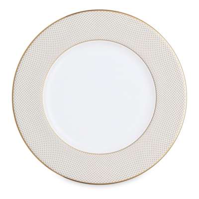 Тарелка пирожковая Narumi Золотая паутина 16 см, фарфор костяной