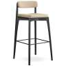 Стул барный aska, рогожка, черный/бежевый LATITUDE ASKBCHBKBSKBG