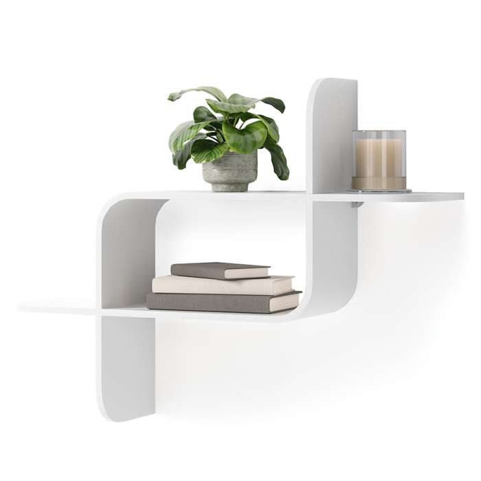 Полка настенная montage, белая UMBRA 1017571-660