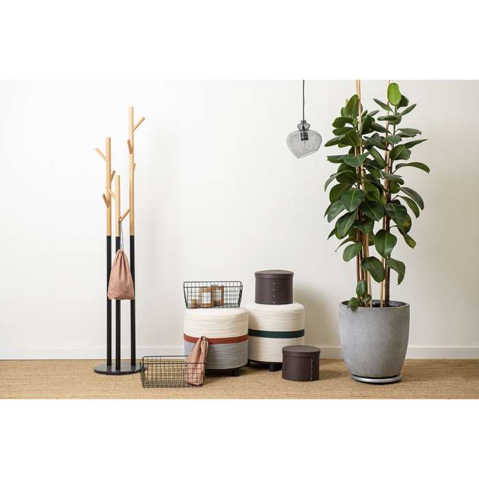 Вешалка напольная solheim, 171 см, черный мрамор/натуральное дерево Bergenson Bjorn ZY-FH-SH-WDMTMR-BNC