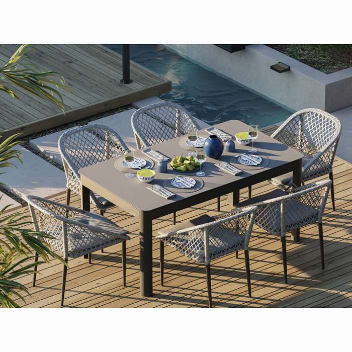 Стол обеденный leif, 160х90 см, серо-бежевый Bergenson Bjorn BB0000469